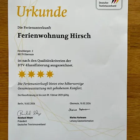 Lejlighed Hirsch Im Allgaeu Oberreute